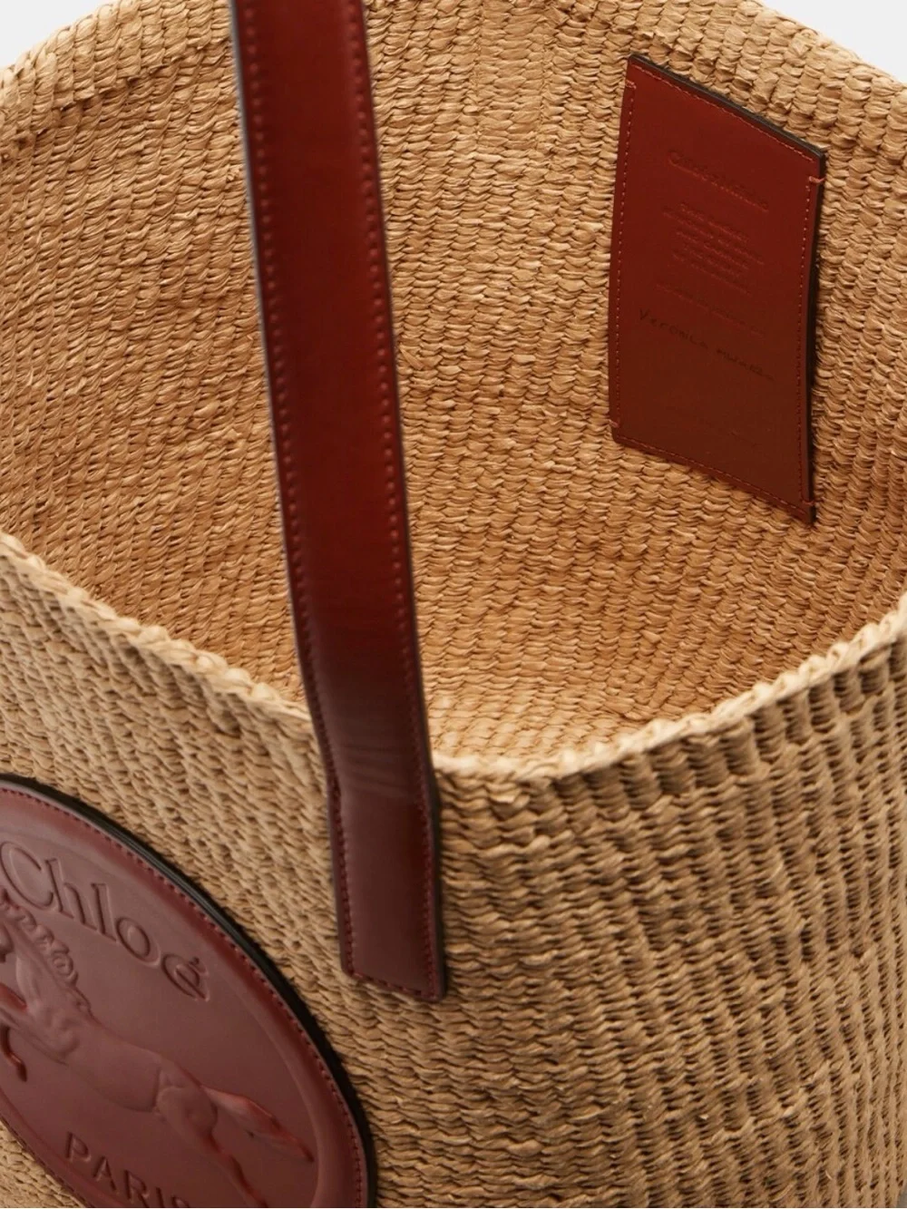 Chloé Horse Medal Large Handwoven Basket Tote – Brand New